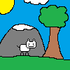 small cat outdoors